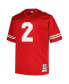 Фото #2 товара Men's Cris Carter Scarlet Ohio State Buckeyes Big and Tall Legacy Jersey
