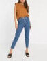 Фото #4 товара Levi's high waisted taper jeans in light wash blue