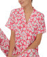 ფოტო #4 პროდუქტის Women's 2-Pc. Notched-Collar Jogger Pajamas Set