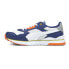 Фото #3 товара Puma R78 Futr Lace Up Mens Blue, Off White, Orange Sneakers Casual Shoes 37489