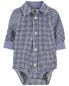 Фото #8 товара Baby Gingham Button-Front Bodysuit 18M