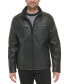 ფოტო #1 პროდუქტის Men's Faux Leather Moto Jacket, Created for Macy's