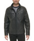 Men's Faux Leather Moto Jacket, Created for Macy's Черный, M - фото #1