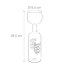 Weinflasche mit Glas 750 ml