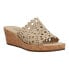 Фото #3 товара VANELi Cammie CutOuts Cork Wedge Womens Beige Casual Sandals CAMMIE-312604