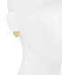 ფოტო #3 პროდუქტის Gold-Tone Filigree Heart Stud Earrings
