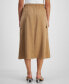 Фото #2 товара Юбка средней длины с карманами и завязкой на поясе Bar III для женщин, созданная для Macy's.