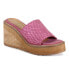 Фото #4 товара Diba True Stare Down Woven Wedge Womens Pink Casual Sandals 37121-650