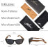 glozzi Sunglasses for Men and Women Wood Polarised UV400 with Walnut Wooden Frames and a Cork Case