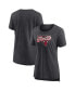 Фото #1 товара Women's Heathered Charcoal Chicago Bulls True Classics Tri-Blend T-shirt