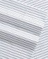 Фото #4 товара Постельное белье Nautica с карманными полосами Yacht Stripe Microfiber 3 Sheet Set, Queen