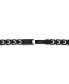 ფოტო #3 პროდუქტის Men's Link Bracelet in Black-Plated Stainless Steel