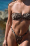 ANIMAL PRINT TULLE CURTAIN BIKINI BOTTOMS