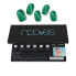 Фото #14 товара Jade Glass Premium Glam GEL NAIL SHEETS #cat eye green 20 u