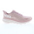 Фото #1 товара Hoka Clifton 9 1127896-PMPW Womens Pink Canvas Athletic Running Shoes