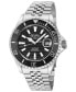Men's Chambers Swiss Automatic Silver-Tone Stainless Steel Watch 43mm