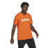 Фото #4 товара Футболка с коротким рукавом мужская Adidas Essentials Embroidered Linear Оранжевый