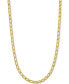 ფოტო #1 პროდუქტის Elongated Curb Link 20" Chain Necklace (4-1/3mm) in 14k Gold