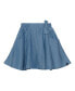 Фото #1 товара Girl Skort With Bow Blue Chambray - Toddler|Child