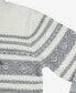 Men's Stripe Pattern Hooded Sweater