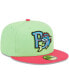 Фото #3 товара Men's Green Pensacola Blue Wahoos Theme Nights Pensacola Mullets Alternate 2 59FIFTY Fitted Hat
