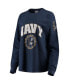 Фото #3 товара Women's Navy Navy Midshipmen Edith Long Sleeve T-shirt