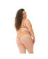 Фото #3 товара Plus Size Nude Shade Mesh Sheer Stretch Thong