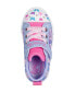Фото #2 товара Toddler Girls’ Twinkle Toes: Twinkle Sparks - Ombre Flutter Stay-Put Light-Up Casual Sneakers from Finish Line