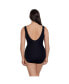 Фото #3 товара Women's Piped Side Shirred Surplice One-Piece Swimsuit