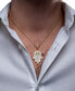 ფოტო #2 პროდუქტის Men's Diamond Hamsa Hand 22" Pendant Necklace (1/4 ct. t.w.) in 14k Gold-Plated Sterling Silver or Sterling Silver
