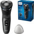 Philips Series 3000 Electric Dry & Wet Razor S3233/52 with PowerCut Blades and Retractable Precision Trimmer