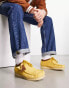 Фото #1 товара Clarks Originals Wallabee in yellow hairy suede combi