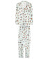 ფოტო #3 პროდუქტის Women's Dog And Bone Notch Collar Cotton Blend Pajama Set