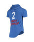 Фото #4 товара Men's Kawhi Leonard Heathered Royal LA Clippers Hoodie Tri-Blend T-shirt