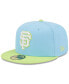 Фото #1 товара Men's Light Blue, Neon Green San Francisco Giants Spring Color Two-Tone 59FIFTY Fitted Hat