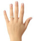 ფოტო #2 პროდუქტის Diamond Oval Engagement Ring (1/2 ct. t.w.) in 14k Gold