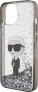 Karl Lagerfeld Karl Lagerfeld KLHCP15SLKKNSK iPhone 15 / 14 / 13 6.1" transparent hardcase Liquid Glitter Ikonik