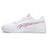 Фото #3 товара Puma Carina 2.0 Brushed Lace Up Womens White Sneakers Casual Shoes 39171801