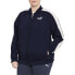 Фото #1 товара Puma Contrast Tricot Full Zip Track Jacket Pl Womens Blue Casual Athletic Outerw