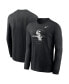 Фото #1 товара Men's Black Chicago White Sox Over Arch Performance Long Sleeve T-shirt