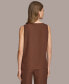 Фото #2 товара Donna Karan Women's Scoop-Neck Sleeveless Tank Top