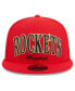 Фото #2 товара Men's Red Houston Rockets Golden Tall Text 9FIFTY Snapback Hat