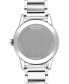 ფოტო #3 პროდუქტის Men's Swiss Museum Sport Stainless Steel Bracelet Watch 42mm