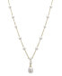 ფოტო #1 პროდუქტის Cultured Freshwater Pearl (3, 4, & 9mm) Round & Teardrop 17" Collar Necklace in 14k Gold