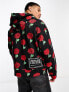 Фото #7 товара Versace Jeans Couture roses hoodie in black