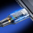 Kabel przewód w mocnym oplocie USB - USB-C QC 3.0 3A 2m szary