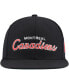 Фото #4 товара Mitchell Ness Men's Black Montreal Canadiens Core Team Script 2.0 Snapback Hat
