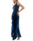 ფოტო #5 პროდუქტის Women's Asymmetric One-Shoulder Pleated Organza Gown