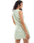 Фото #4 товара ONLY mini geo print dress in sage green