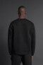 Neoprene-effect sweatshirt